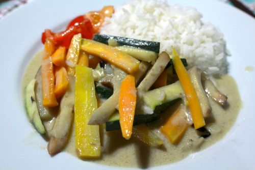 Curry vert de légumes